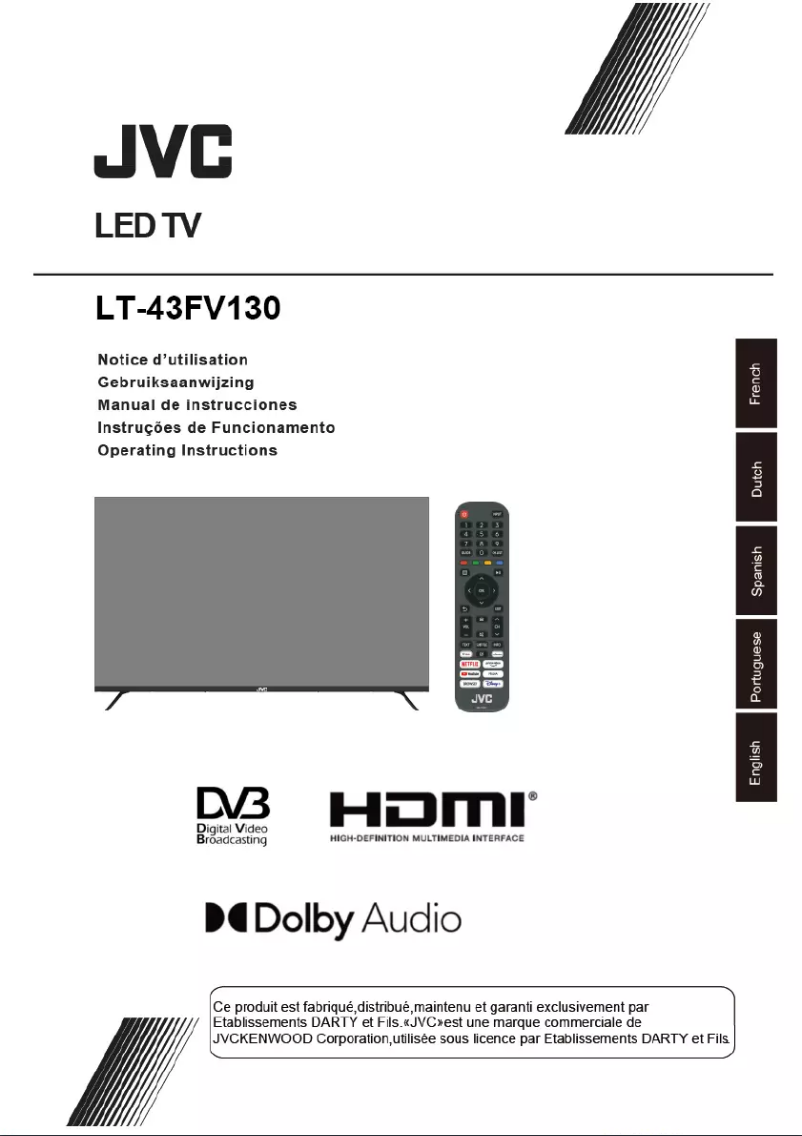 Page 1 de la notice Manuel utilisateur JVC LT-43FV130