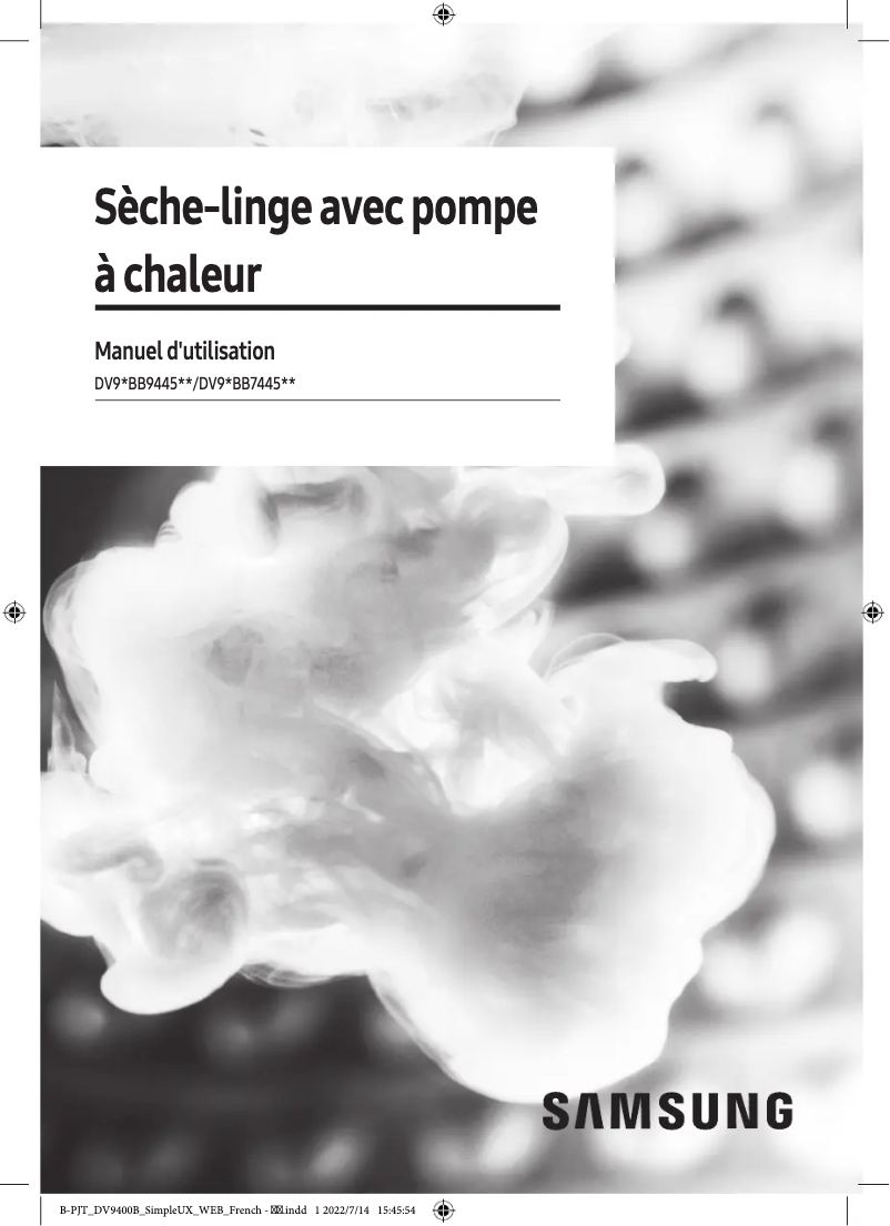 Página 1 del manual Manual de usuario Samsung DV90BB7445GE
