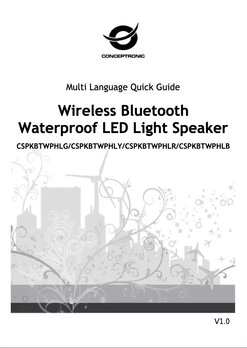 Page 1 de la notice Manuel utilisateur Conceptronic CSPKBTWPHLB