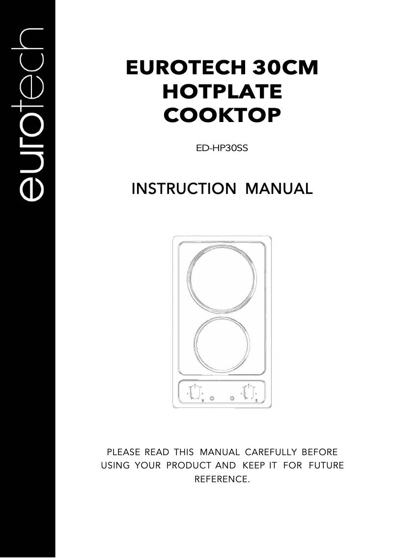 Page 1 de la notice Manuel utilisateur Eurotech ED-HP30SS