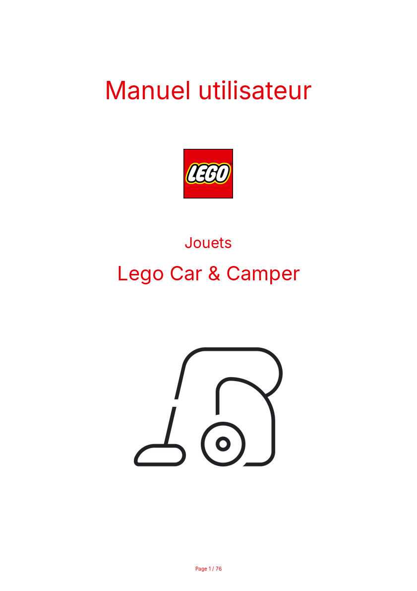 Image de la première page du manuel de l'appareil Car & Camper