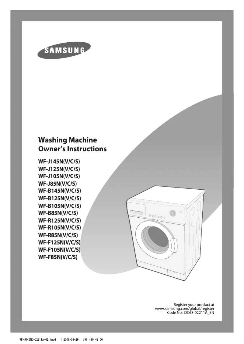 Página 1 del manual Manual de usuario Samsung WF-J145N