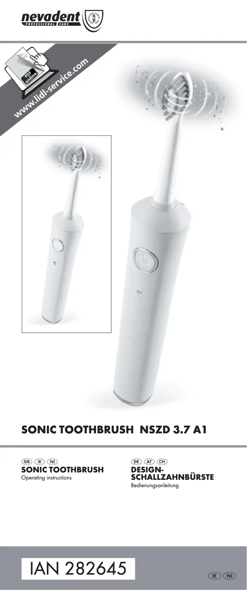 Page 1 de la notice Manuel utilisateur Nevadent NSZD 3.7 A1