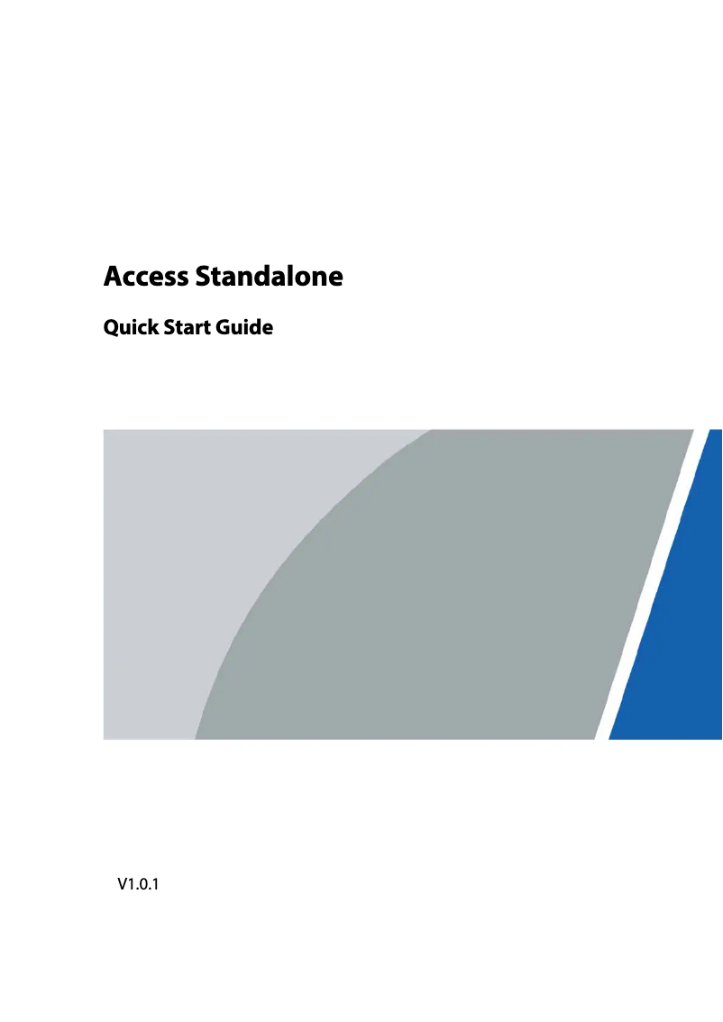 Page 1 de la notice Guide de démarrage rapide Dahua Technology ASI2212J-D