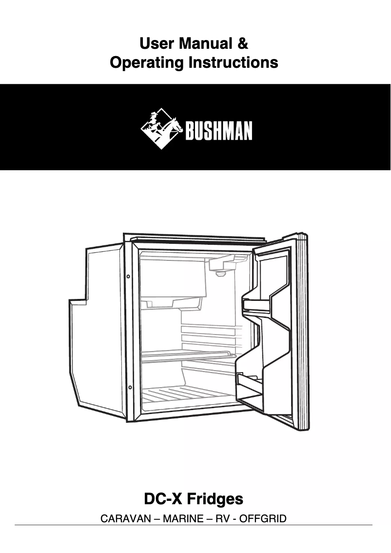 Page 1 de la notice Manuel utilisateur Bushman DC65-X