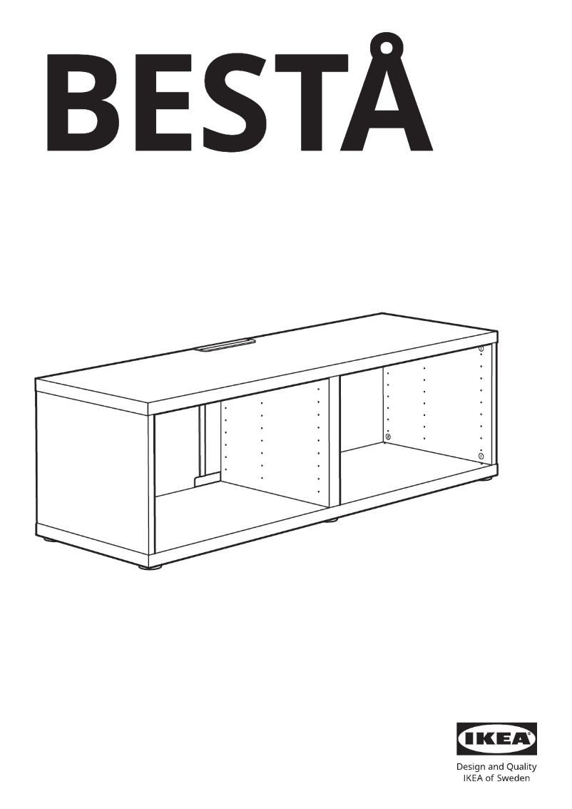 Page 1 de la notice Manuel utilisateur Ikea BESTÅ 902.945.12