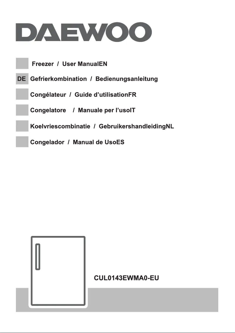 Page 1 de la notice Manuel utilisateur Daewoo CUL0143EWMA0-EU