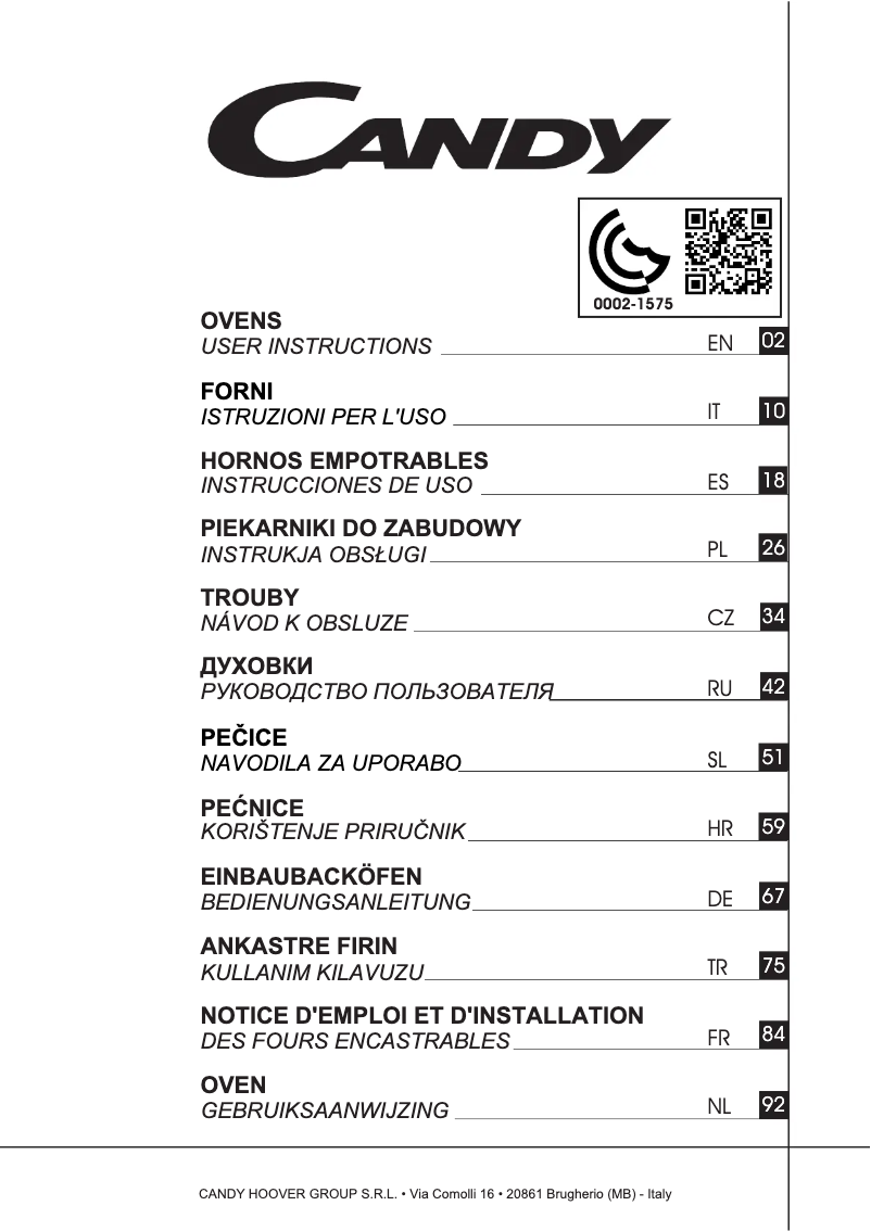 Page 1 de la notice Manuel utilisateur Rosieres RFZ 327 IN