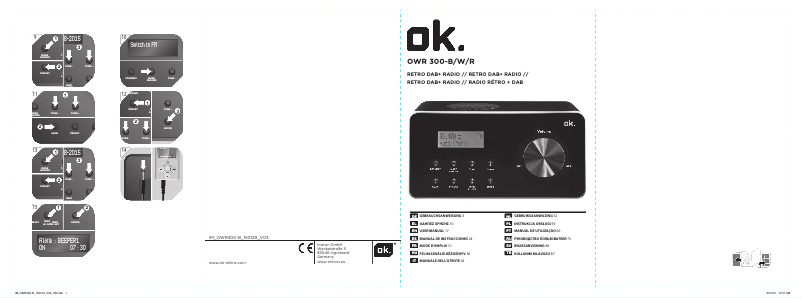 Page 1 of the manual User Manual OK OWR 300-B