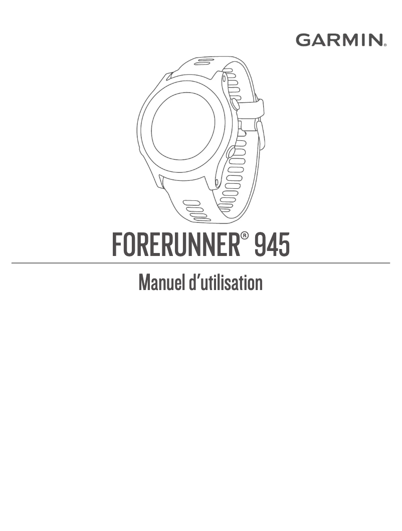 Page 1 de la notice Manuel utilisateur Garmin Forerunner 945