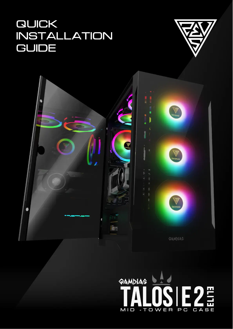 Page 1 de la notice Manuel utilisateur Gamdias Talos E2 Elite