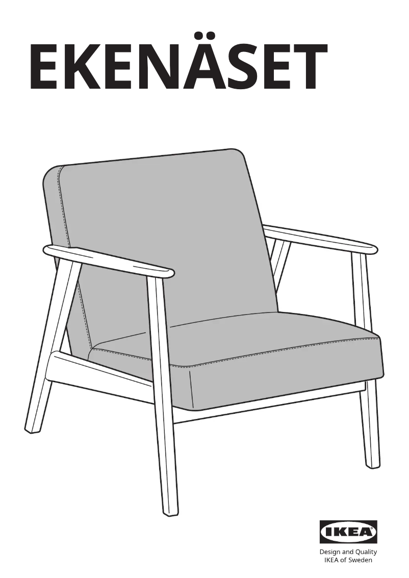 Page 1 de la notice Manuel utilisateur Ikea EKENÄSET 605.068.98