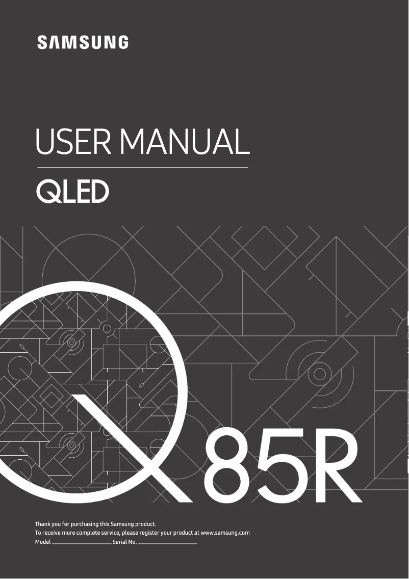 Página 1 del manual Manual de usuario Samsung GQ65Q85RGT