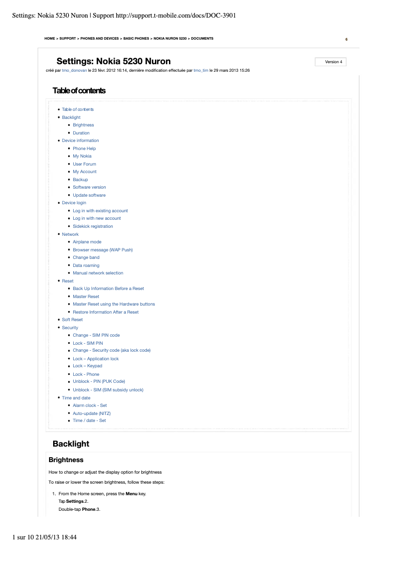 Página 1 del manual Manual de usuario Nokia 5230 Nuron