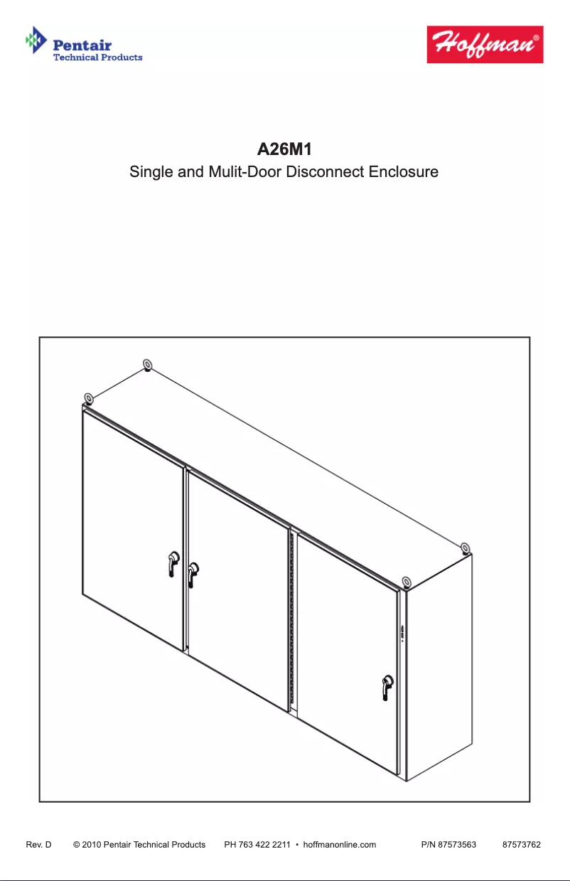 Página 1 del manual Manual de usuario Hoffman A36X2E5410