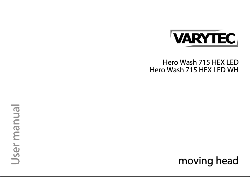 Page 1 de la notice Manuel utilisateur Varytec Hero Wash 715