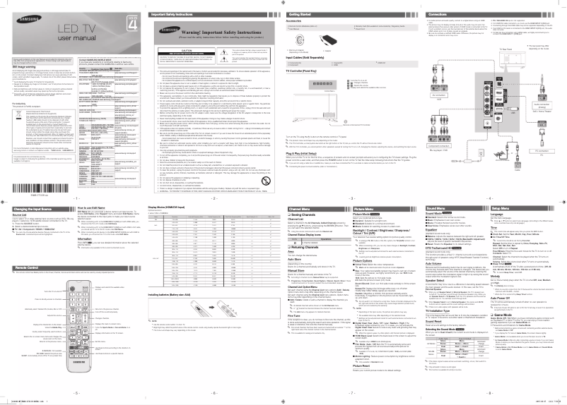 Página 1 del manual Manual de usuario Samsung UA32J4002AK