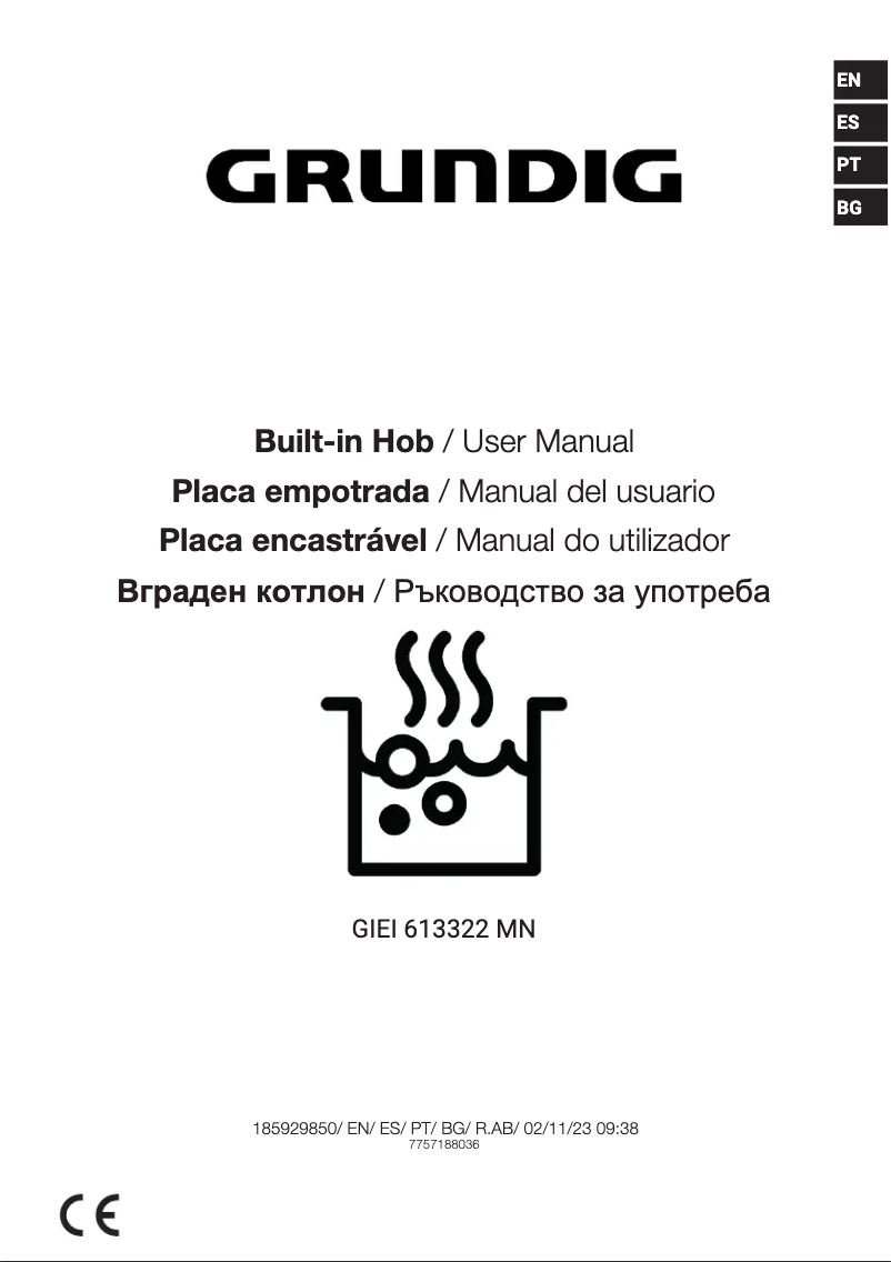 Page 1 de la notice Manuel utilisateur Grundig GIEI 613322 MN