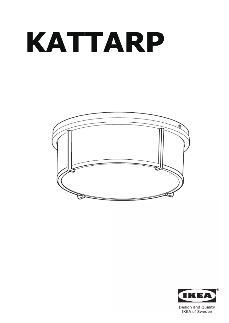 Page 1 de la notice Instructions / montage Ikea KATTARP