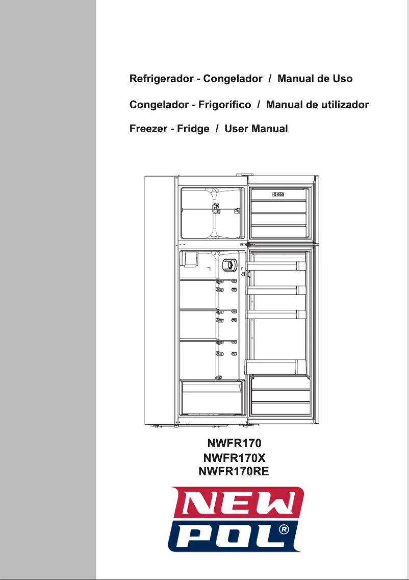 Page 1 of the manual User Manual New Pol NWFR170X