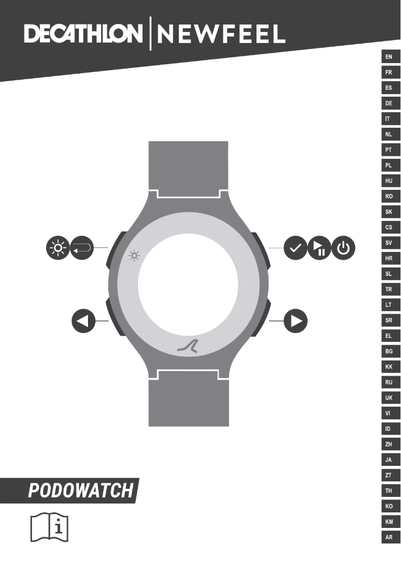 Page 1 de la notice Manuel utilisateur Domyos Podowatch
