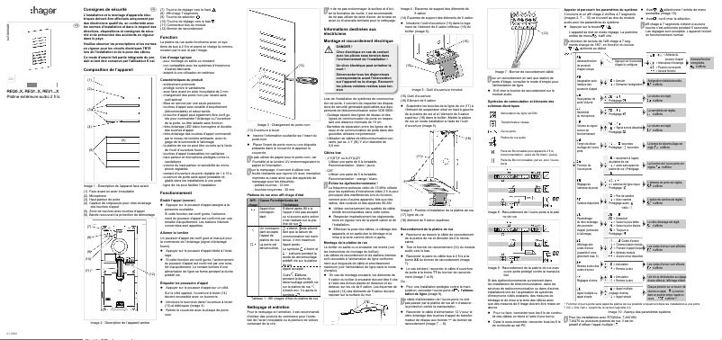 Page 1 de la notice Manuel utilisateur Hager REQ010X