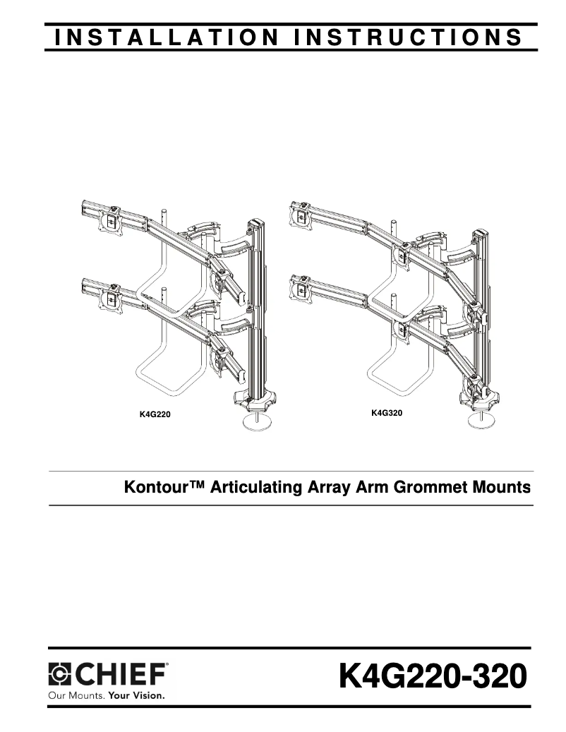 Page 1 de la notice Manuel utilisateur Chief K4G320B