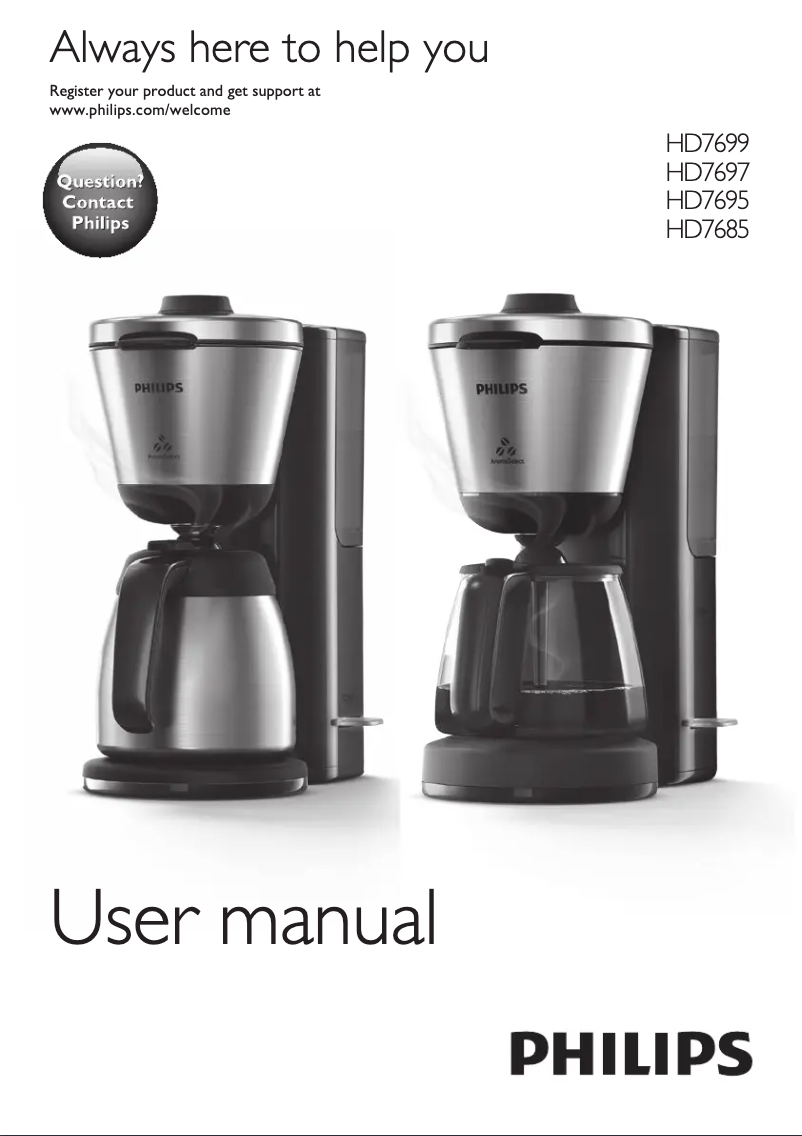 Page 1 de la notice Manuel utilisateur Philips Intense HD7699