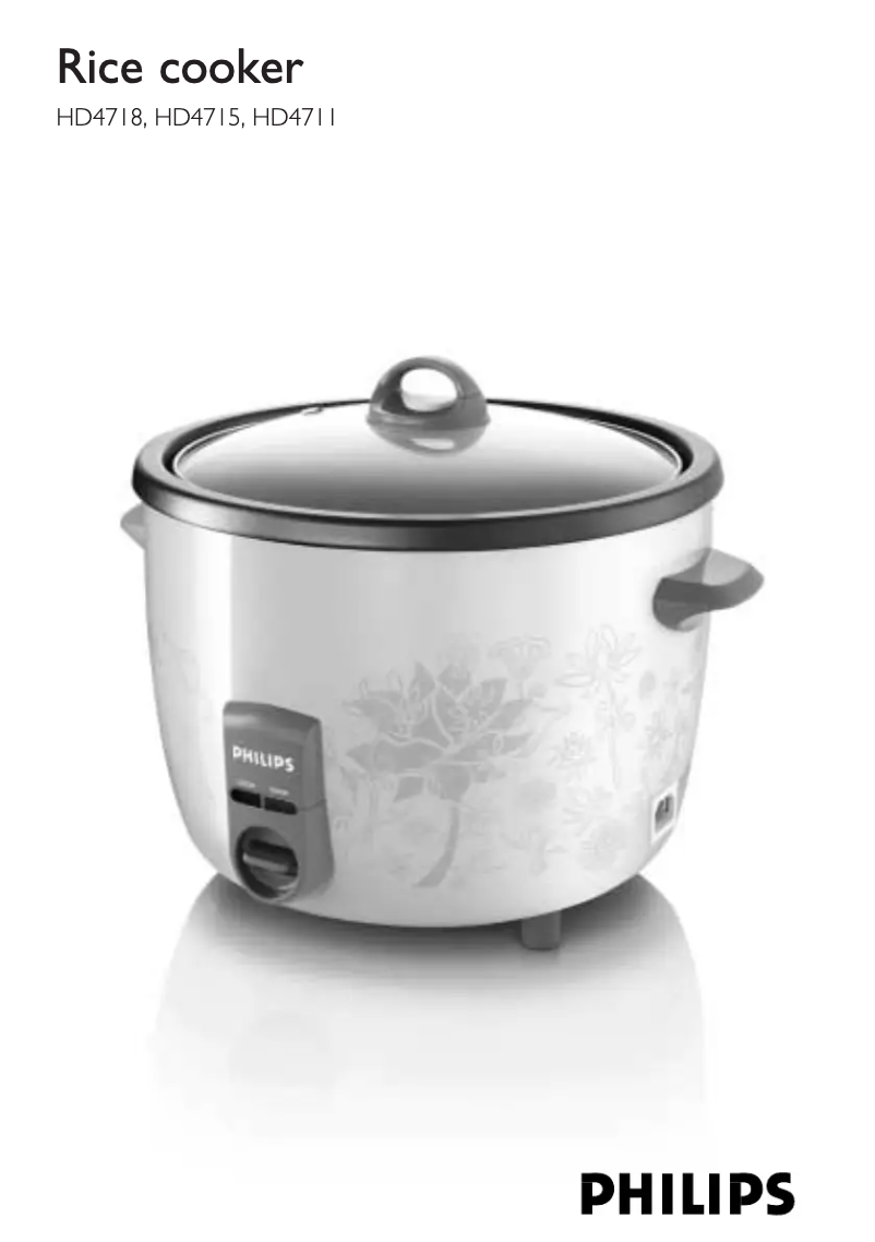 Page 1 de la notice Manuel utilisateur Philips HD4711