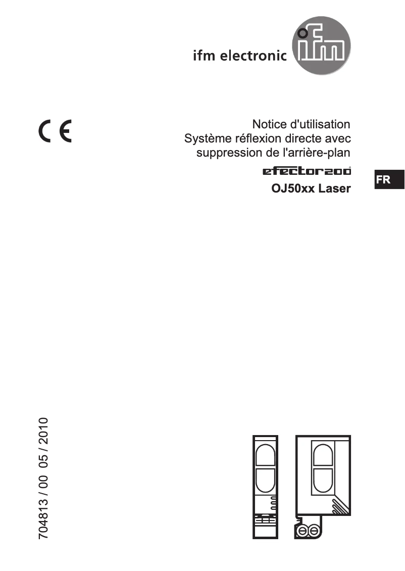 Page 1 de la notice Manuel utilisateur IFM OJ5052