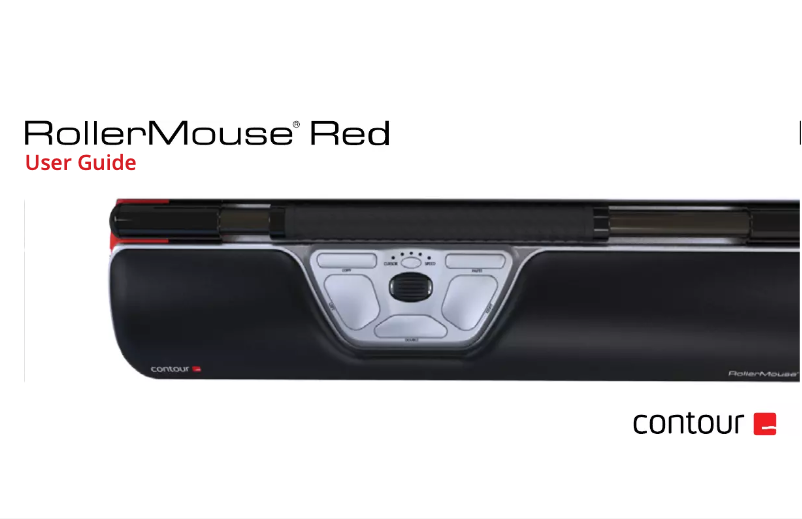 Página 1 del manual Manual de usuario Contour Design RollerMouse Red max