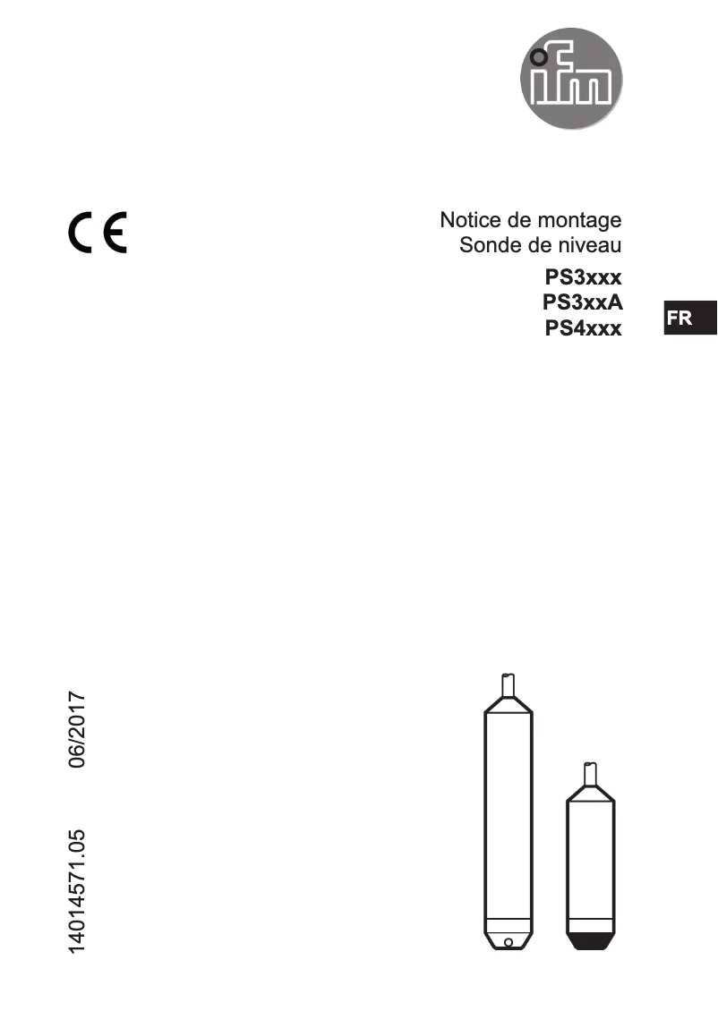 Page 1 de la notice Manuel utilisateur IFM PS317A