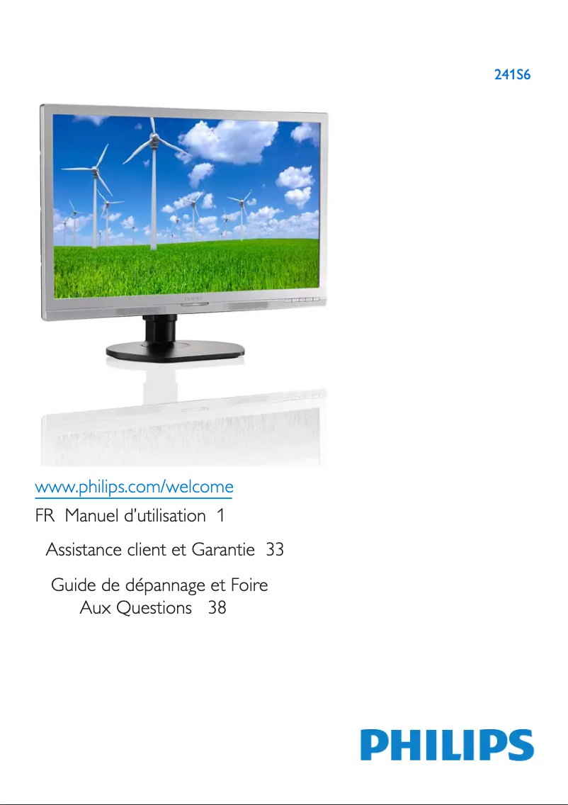 Image de la première page du manuel de l'appareil 241S6QHAB