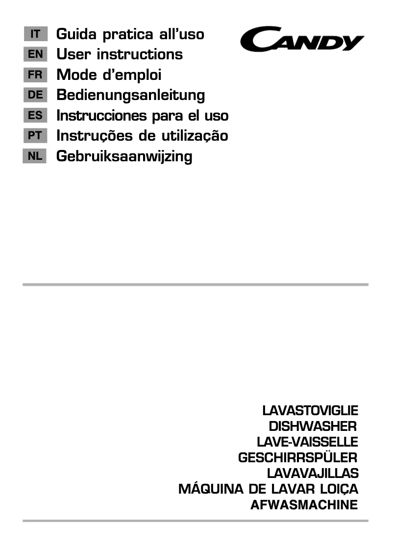 Página 1 del manual Manual de usuario Candy CDS 2DS35X