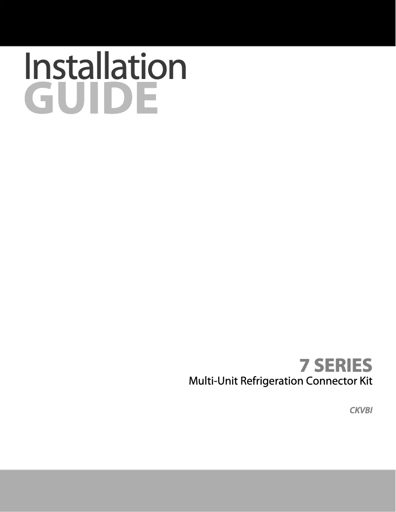 Page 1 of the manual Installation Guide Viking MVFI7240WRSS