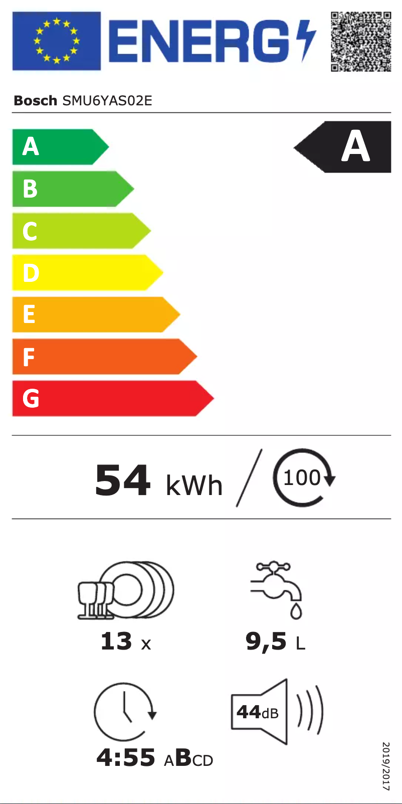 Page 1 de la notice Manuel utilisateur Bosch SMU6YAS02E