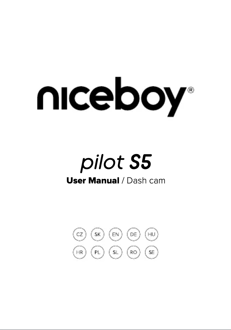 Page 1 de la notice Manuel utilisateur Niceboy PILOT S5