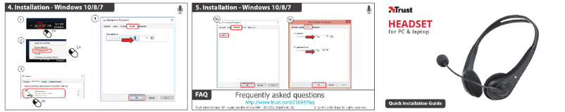 Page 1 de la notice Manuel utilisateur Trust 21664