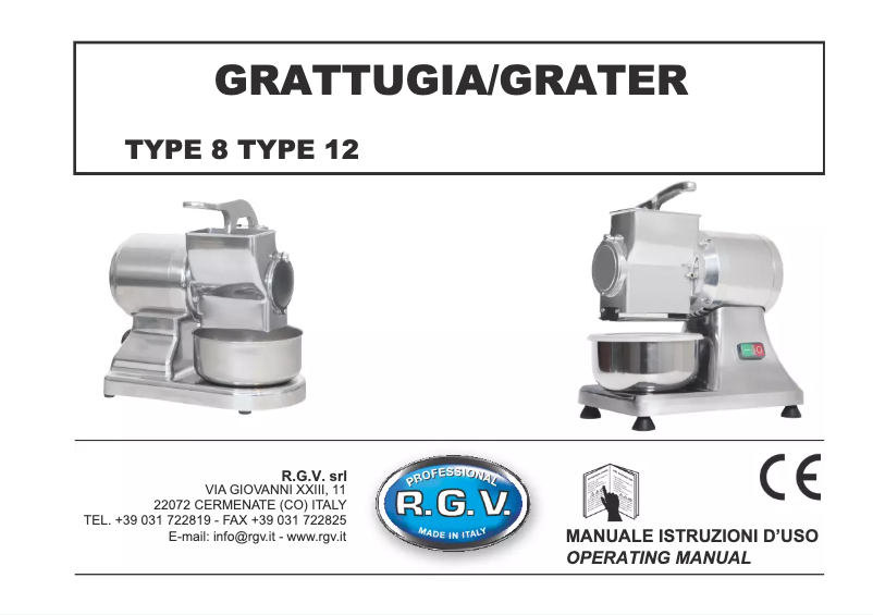 Page 1 de la notice Manuel utilisateur RGV Maxi Vip 8G/S