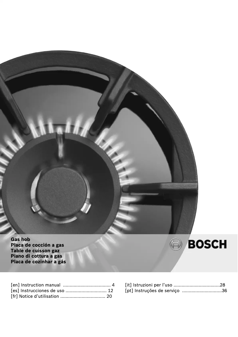 Page 1 de la notice Manuel utilisateur Bosch PCH615M90E