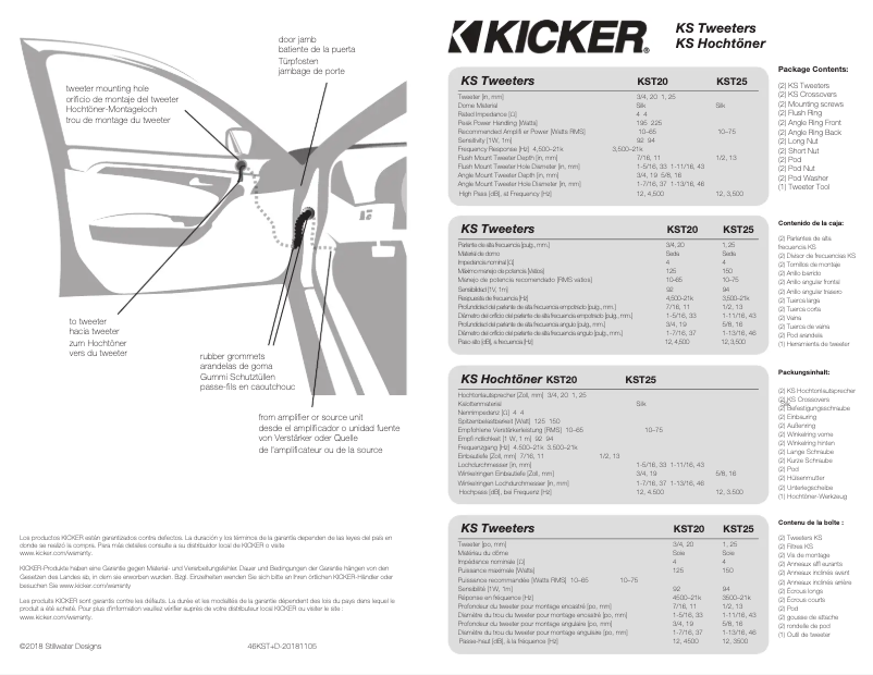 Página 1 del manual Manual de usuario Kicker KSS6904