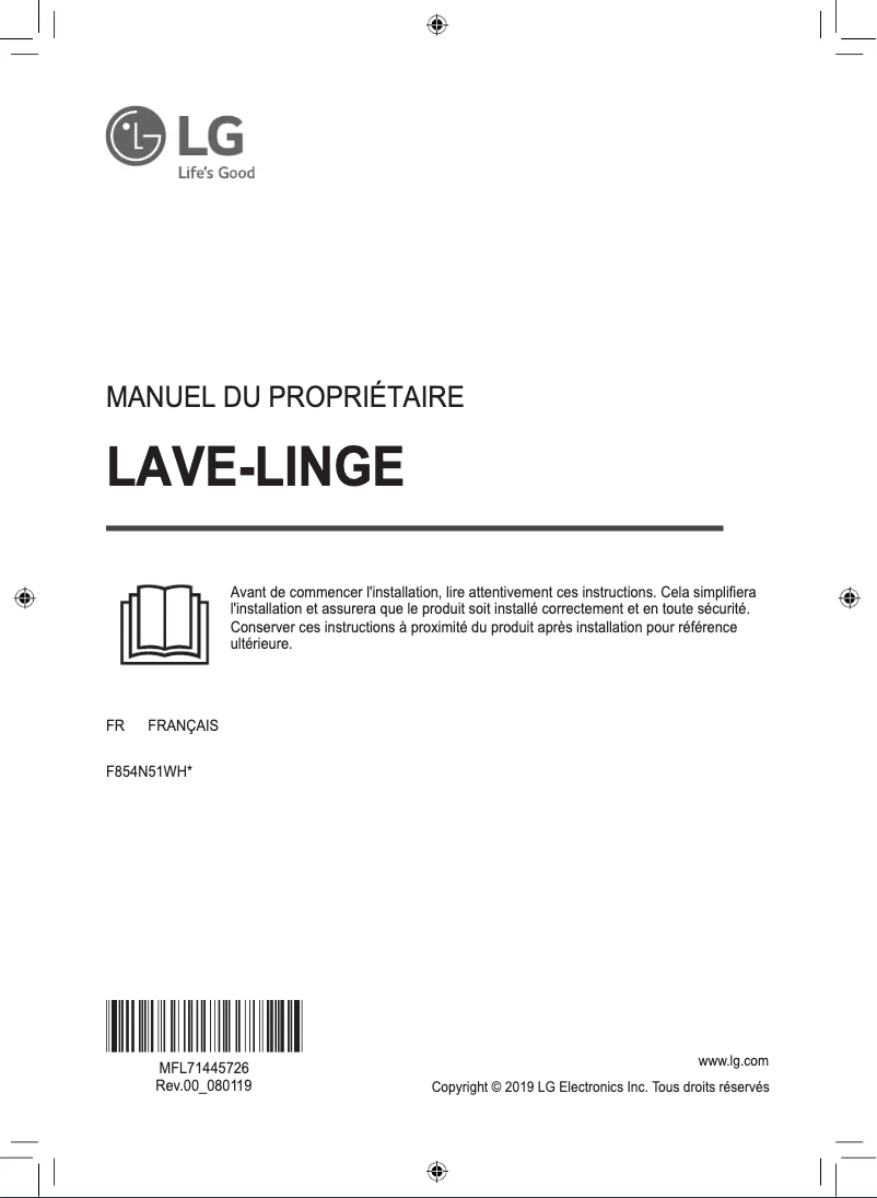 Página 1 del manual Manual de usuario LG F854N51WHSB