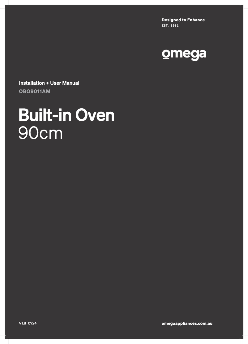 Page 1 de la notice Manuel utilisateur Omega OBO9011AM