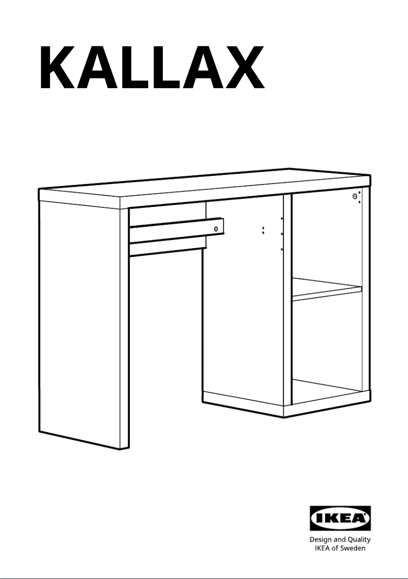 Page 1 de la notice Manuel utilisateur Ikea KALLAX 905.851.01