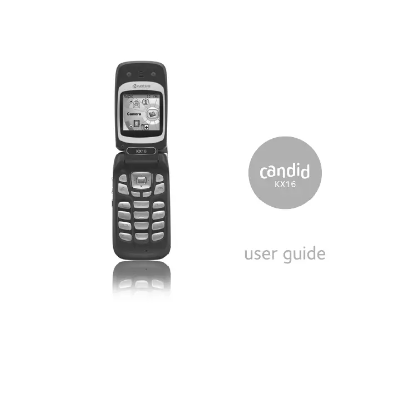 Page 1 de la notice Manuel utilisateur Kyocera Candid KX16