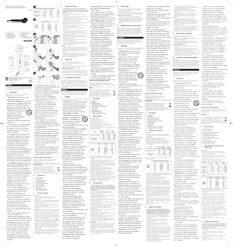 Page 1 de la notice Manuel utilisateur Philips ProCare Auto Curler HPS940