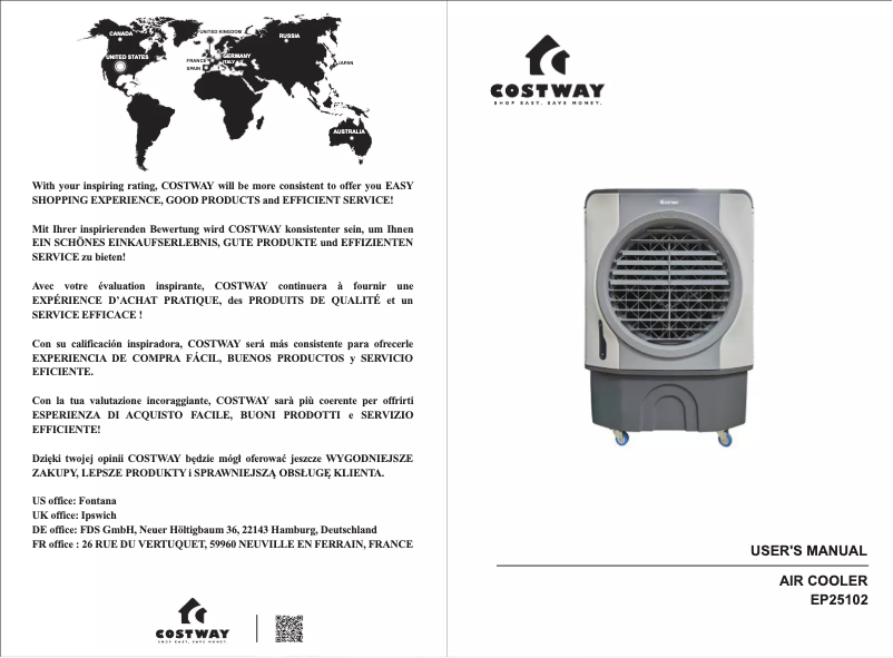 Página 1 del manual Manual de usuario Costway EP25102