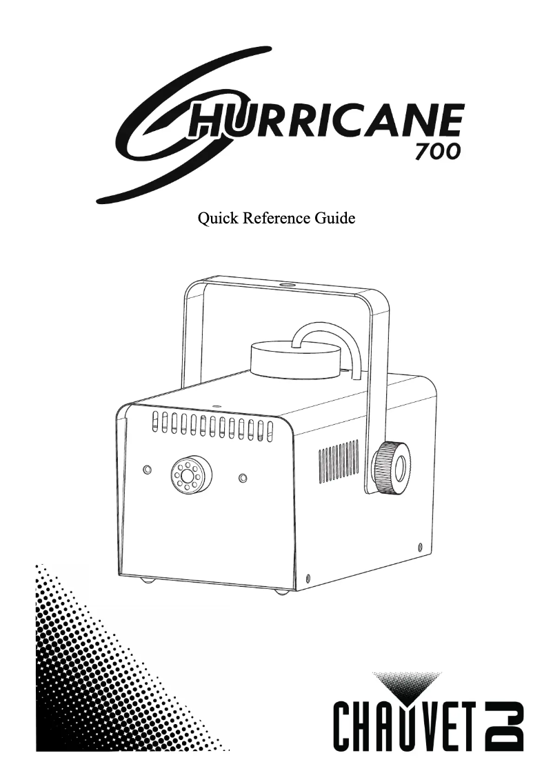 Page 1 de la notice Manuel utilisateur Chauvet Hurricane 700