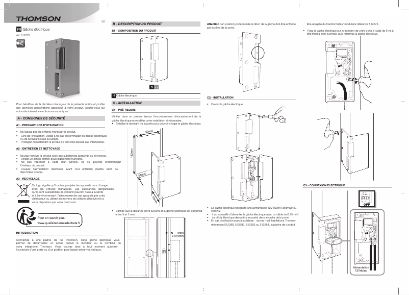 Página 1 del manual Manual de usuario Thomson 512272