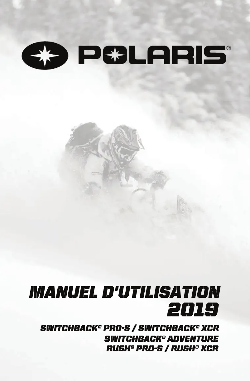 Page 1 de la notice Manuel utilisateur Polaris 800 Switchback Pro-S (2019)